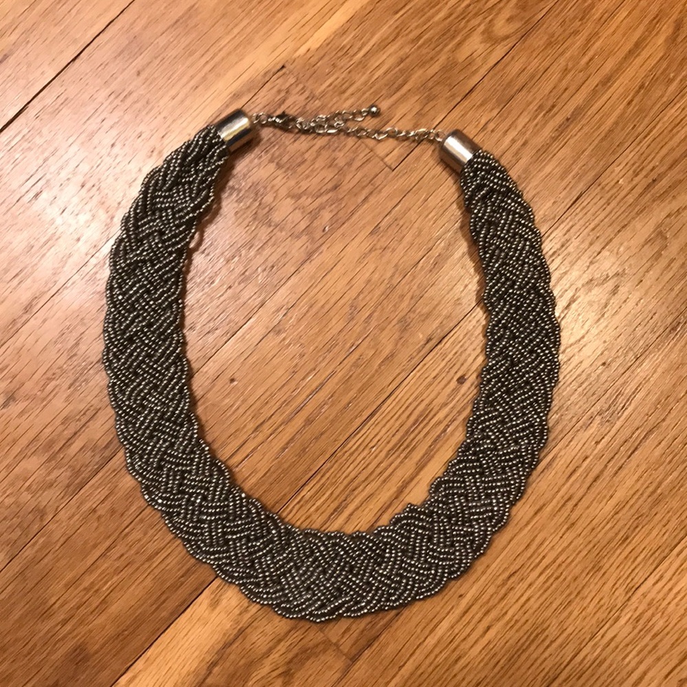 Gray Beaded Necklace